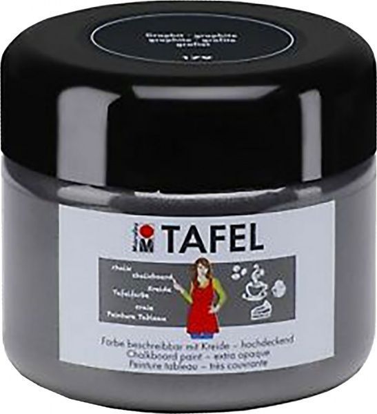 Краска акриловая серая темная 225 мл Marabu