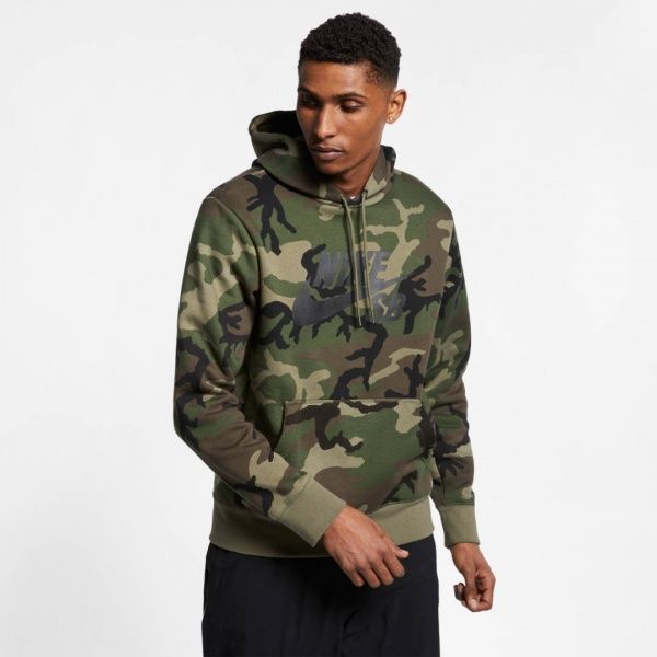 Джемпер Nike M NK SB HOODIE ICON ERDL AT9755-222 р. M камуфляж