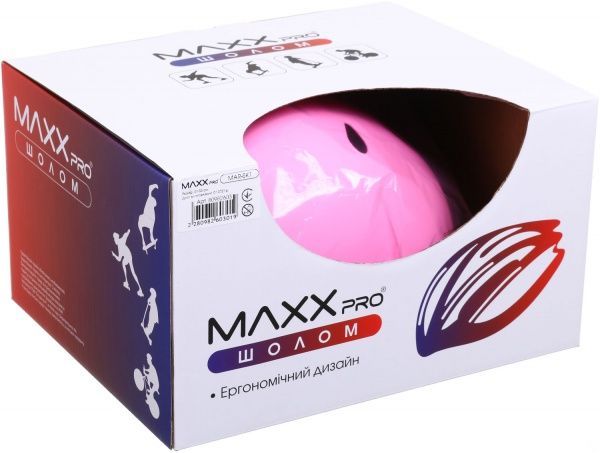 Шлем защитный MaxxPro SS21 MAR-SK1 р. 51-55 розовый