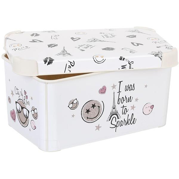 Ящик для зберігання Smiley World S кремовий 140x300x200 мм