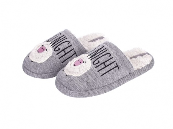 Тапки домашние Twins Solo 2 Good Night р.36/37 серый 