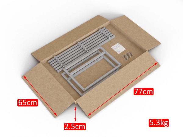 Тумба під умивальник Altstahl Tero 0 (766x330x466) сіра