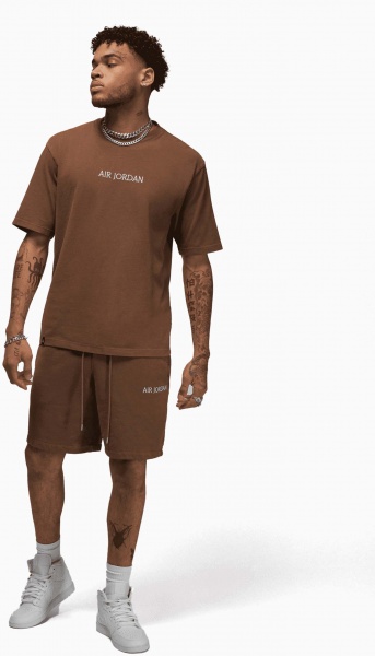 Футболка Nike M J AIR JDN WM TEE DV6465-270 р.M коричневый