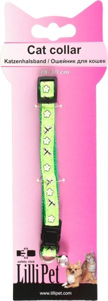 Ошейник Lilli Pet Cat Collar зеленый 1х18-30 см 20-8605