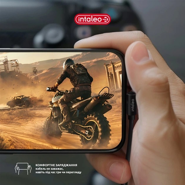 Кабель Intaleo SilkLink Arc 60W Type-C to Type-C 1,2 м черный (SilkLink Arc 60W)