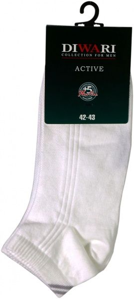 Шкарпетки Diwari ACTIVE 018 короткі р. 27 білий 