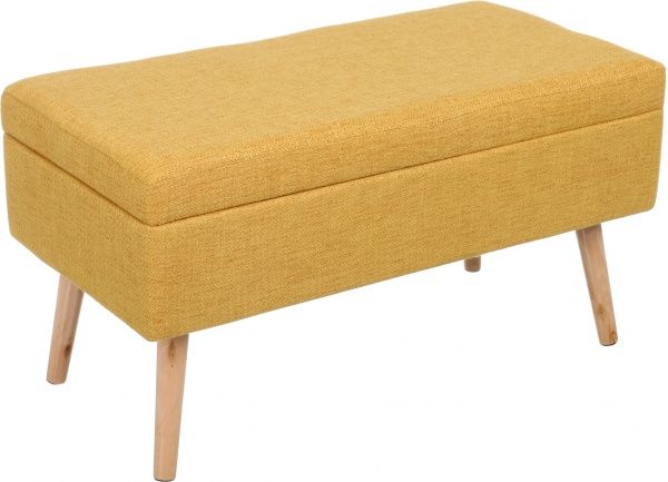 Сундук-пуф Robert 80х39,5х40 см охра 