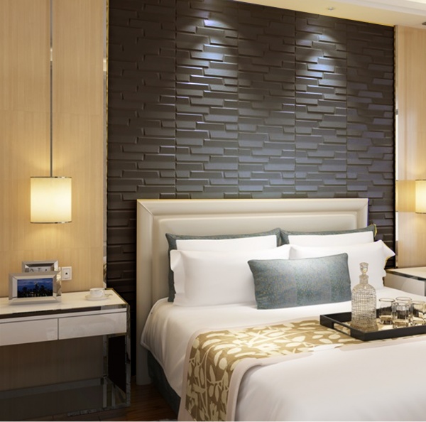 3D-панель с ПВХ самоклеящаяся кладка кофейная 0,539 кв.м 