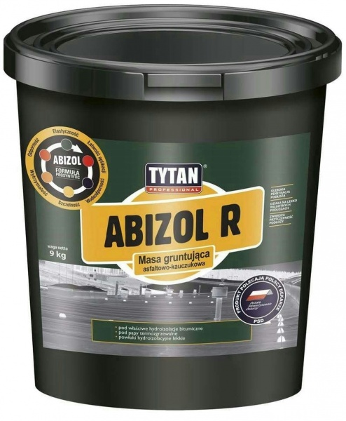 Праймер Tytan бітумно-каучуковий чорний Abizol R 9 кг