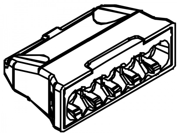 Клемма быстрого монтажа OBO Bettermann 5х-полюсная 2054507 10 шт. серый 2054507 