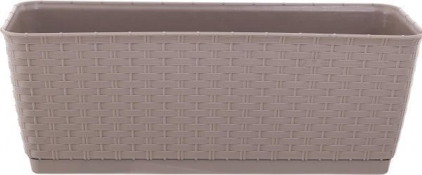 Ящик балконний Prosperplast Ratolla прямокутний 8,4л (75964-7529) мокко 