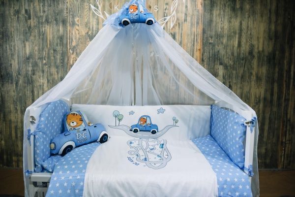 Комплект постельного белья ДС Україна от 0-3 лет БК-049 синий 