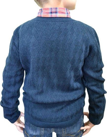 Джемпер Геометрия р.146-152 синий 1707 (127) 