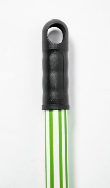 Ручка для швабры универсальное Гривня Петрівна прорезиненная 120см*0,23мм, бело-зеленая 