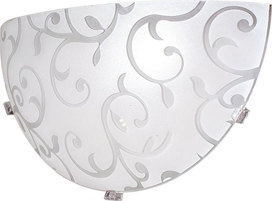 Світильник настінно-стельовий Геотон НББ 01-60-890 24571 1x60 Вт E27 білий із малюнком 