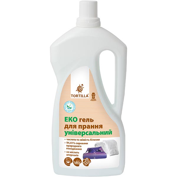 Гель для машинного та ручного прання TORTILLA Еко 1 л