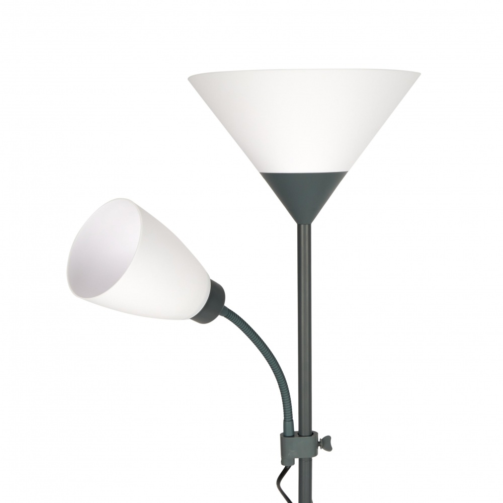 Торшер Berger 1050-FL-2 Grey 40 Вт Е27 серый 1050-FL-2 Grey