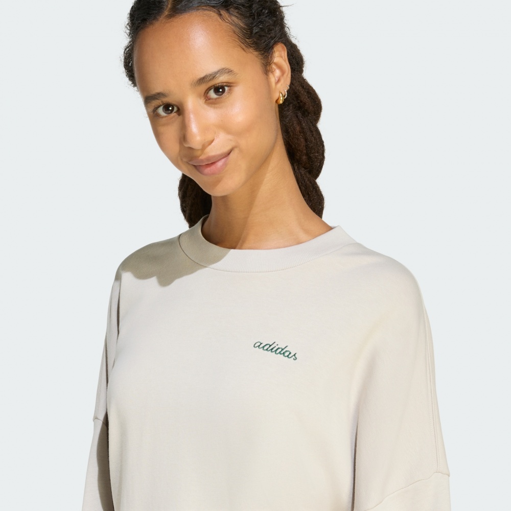 Свитшот Adidas W CP CRW JZ0196 р.S серый