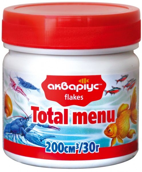 Корм для рыб Тотал меню 30 г