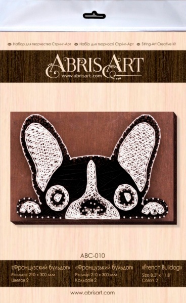 Набор для творчества Стринг-арт Французский бульдог АВС-010 Абрис Арт 
