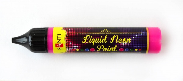 3D-гель Liquid neon gel рожевий Santi 25 мл — фото 1