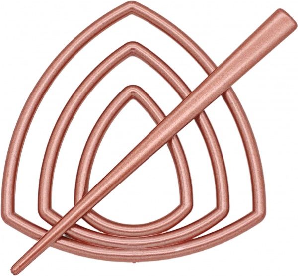 Заколка Трикутник d95 мм червоний В0003-11 MISLT