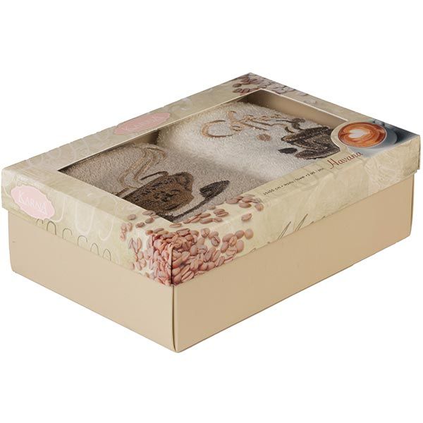 Набор полотенец Kanra Havana молочный/бежевый 30x50 см