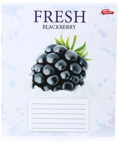 Зошит шкільний уф-лак 12 аркушів у клітинку в асортименті Мрії збуваються