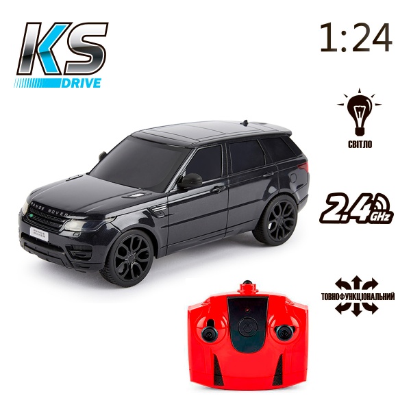 Машинка KS Drive Land Range Rover Sport 2.4Ghz,черный 1:24 124GRRB