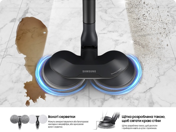 Пилосос акумуляторний Samsung VS20B75ADR5/UK black 