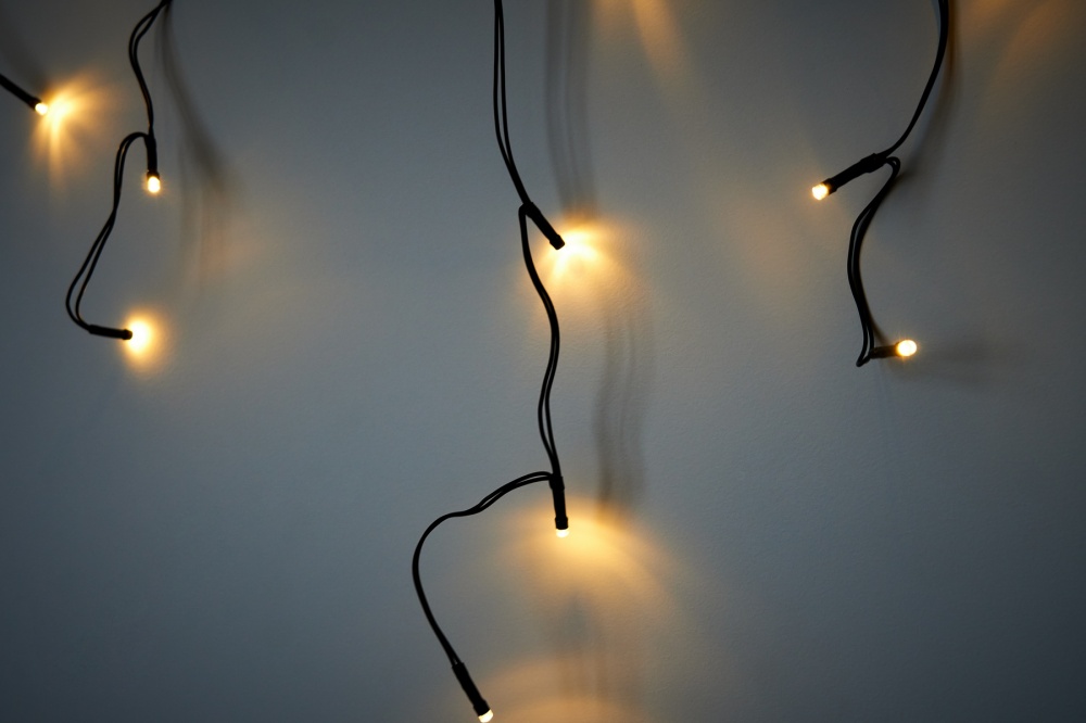 Гирлянда светодиодная Бахрома, 9,9 м, 234 л, теплый белый 234 ламп 10 м