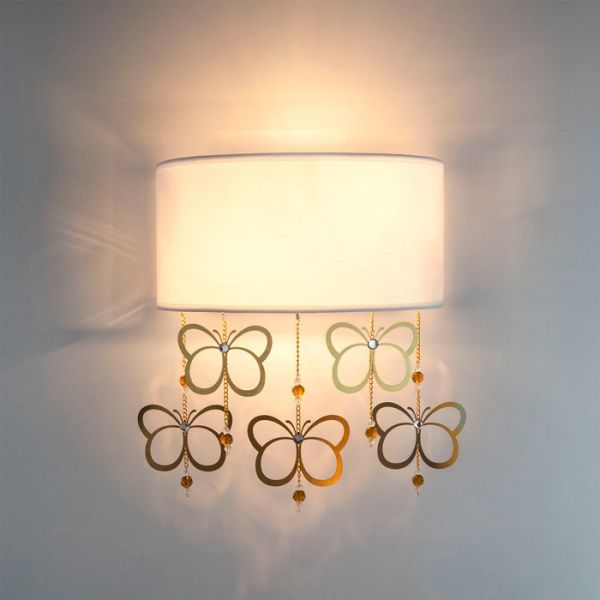Бра Strotskis Papillon 2x40 Вт E14 белый/золото 288/2
