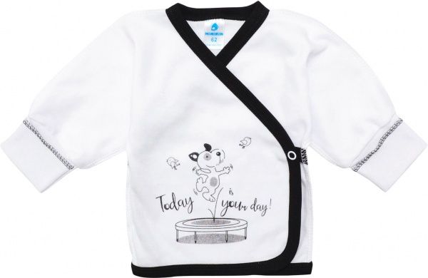 Распашонка детская Minikin Веселый щенок р.62 белый с черным 196070362 