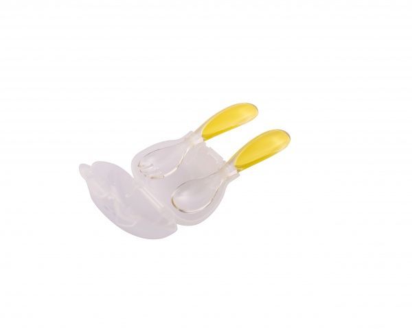 Набор для кормления Baby Team Зайчик вилка с ложкой 6115