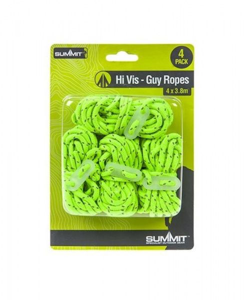 Ветрооттяжки Hi Vis Guy Ropes 4 шт. Summit 3,8 м