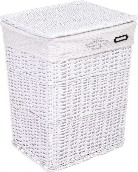 Кошик плетений Tony Bridge Basket з текстилем 44х34х56 см HQN20-1AB-1 