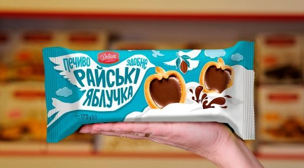 Печенье Делиция сдобное Райские яблочки 170 г 