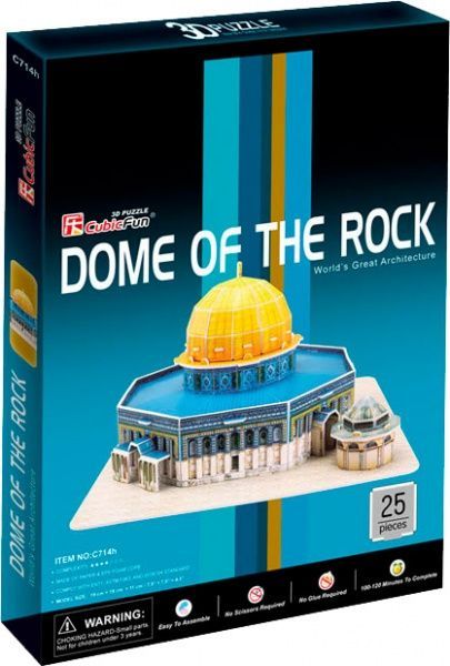 3D-пазл CubicFun Ізраїль: Купол Скелі C714h