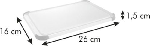 Доска разделочная Precioso 26x16x1,5 см 378926 Tescoma