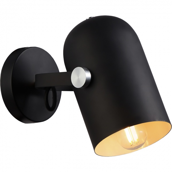 Бра Hopfen Loft Haltbar 1x40 Вт Е27 черный 