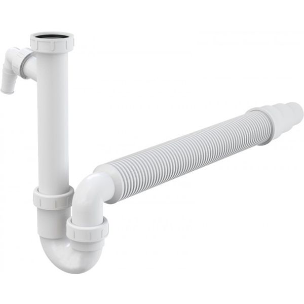 Сифон для кухонной мойки Alca Plast с накидной гайкой 6/4 