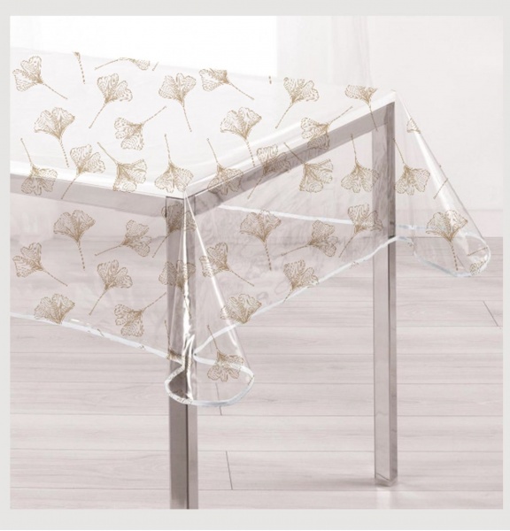Скатерть ES0806-1TM 135x100 см прозрачный с рисунком Даріана 