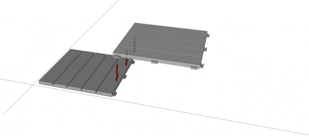 Модульне покриття MultyHome Natural Stone Графіт 30x30 cм