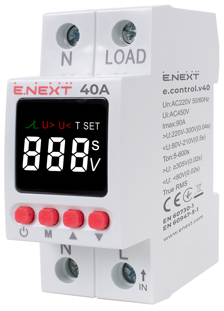 Реле напряжения E.NEXT e.control.v40 p0690032