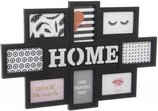 Коллаж на 8 фото 66,5х43,5х2,5 см 10x15 см черный 