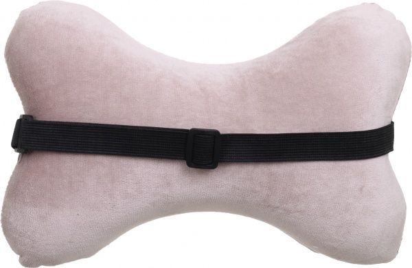 Подушка для подорожей ортопедична кістка світло сіра 30х19х9см Luna