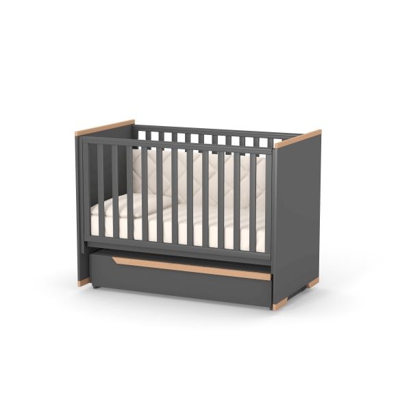 Ліжечко дитяче Veres Сіетл темно-сірий 09.3.1.37.16