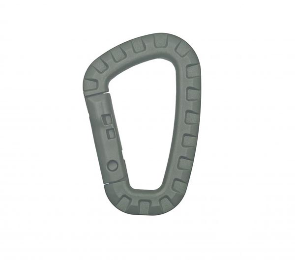 Карабин D-образный пластиковый 56х86 мм