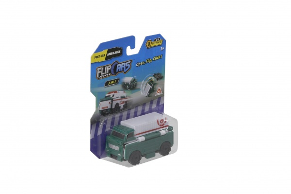 Машинка-трансформер Flip Cars 2 в 1 Міський транспорт, Вантажівка і Швидка допомога EU463875-39
