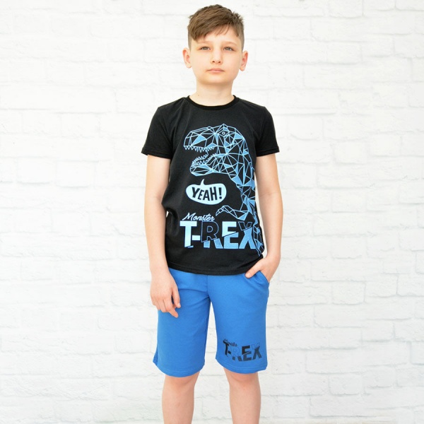 Костюм для хлопчиків Blanka Рекс р.134 синій 12945 